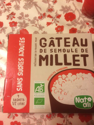 Gâteau de semoule de Millet