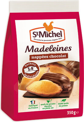Madeleines nappées chocolat