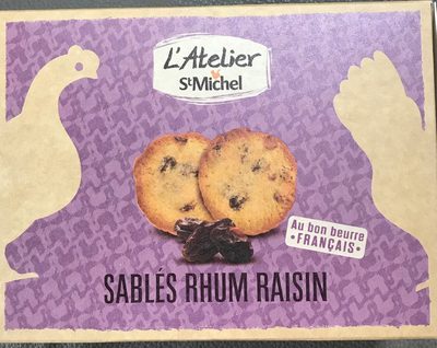 Sablés rhum raisin