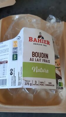 Boudin au lait frais