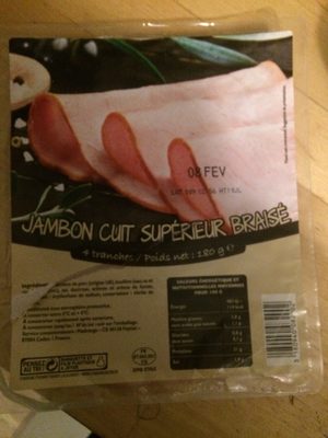 Jambon superieur braisé