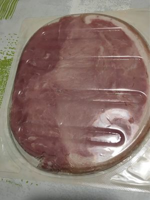 Jambon cuit superieur avec cournne