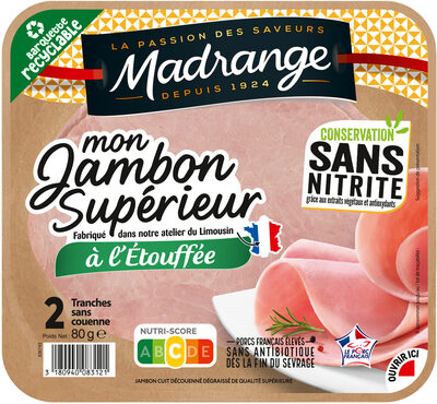 Mon jambon supérieur à l'étouffée