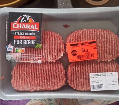 Steacks hachés pur boeuf 15% MG