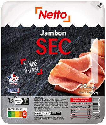 HD Jambon sec 20T 400g
