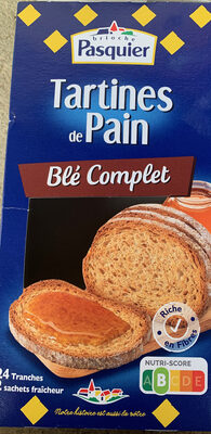 Tartines de Pain Blé Complet