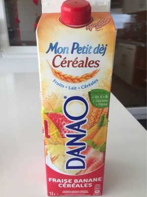 Boisson fraise banane céréales Danao