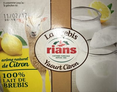La Brebis yaourt citron