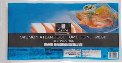 SAUMON ATLANTIQUE FUME DE NORVEGE 10 tranches