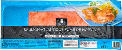 SAUMON ATLANTIQUE FUMÉ DE NORVÈGE 16 tranches