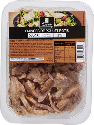 Emincé de poulet roti