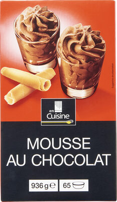 Préparation pour mousse au chocolat.
