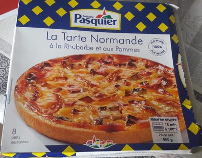 La Tarte Normande à la Rhubarbe et aux Pommes