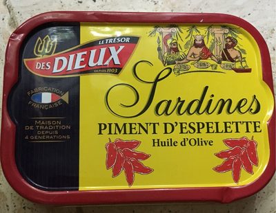 Sardines Piment d'espelette Huile d'olive