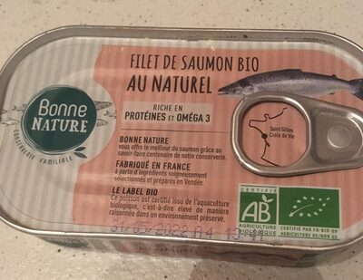 Filet de saumon bio au naturel
