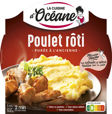 Poulet rôti et sa purée à l'Ancienne