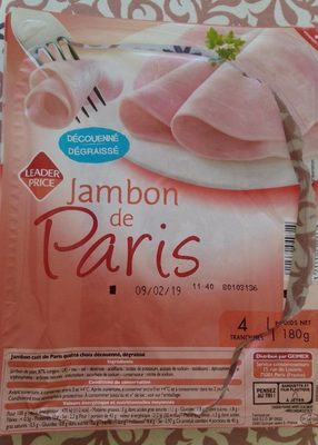 Jambon de Paris découenné dégraissé