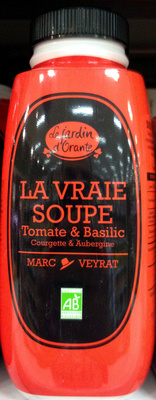 La vraie soupe Tomate & Basilic Courgette & Aubergine