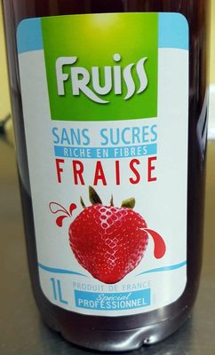 Boisson concentrée à diluer avec édulcorants fraise
