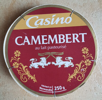 Camembert au lait pasteurisé