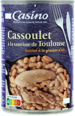 Cassoulet à la saucisse de Toulouse cuisiné à la graisse d'oie