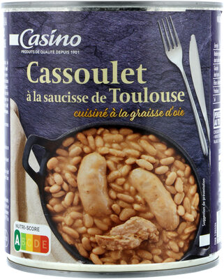 Cassoulet à la saucisse de Toulouse cuisiné à la graisse d'oie