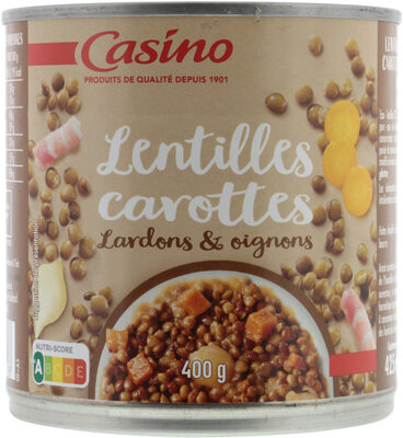 Lentilles Carottes Lardons Oignons