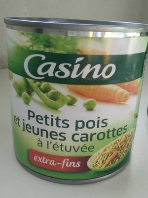 Petits pois extrafins et carottes à l'étuvée