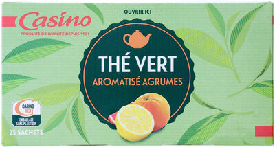 Thé vert agrumes 25 sachets fraîcheur