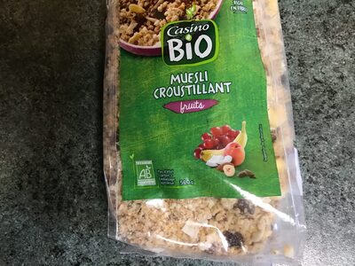 Muesli croustillant bio fruits et de graines casino bio
