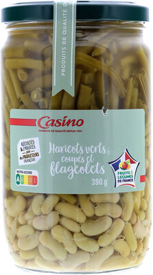 Mélange de haricots verts et de flageolets