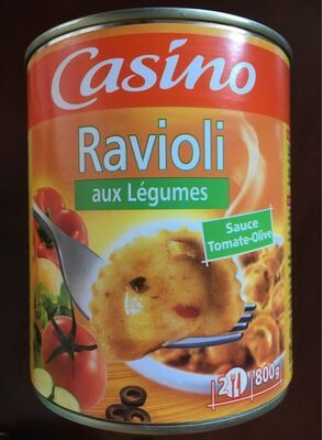 RAVIOLI aux Légumes Sauce Tomate Olive