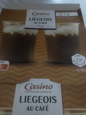 Liégeois au café 4 pots de Dessert lacté au café