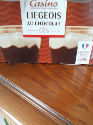 Liégeois au chocolat 4 (ou 12) pots de dessert lacté au chocolat