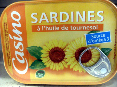 Sardines à l'huile de tournesol