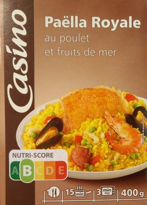Paella au poulet et aux fruits de mer