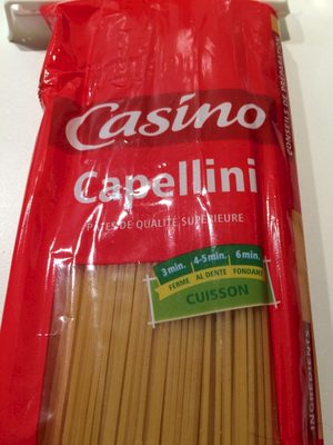Capellini - pâtes de qualité supérieure