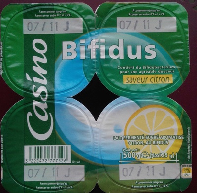 Bifidus saveur citron