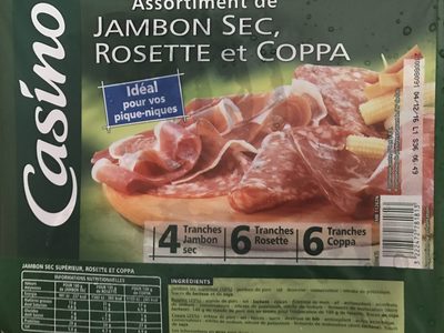 Assortiment de Jambon sec, Rosette et Coppa