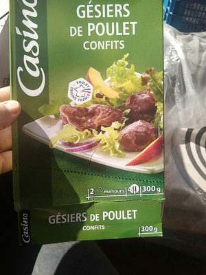 Gesiers de poulet confits