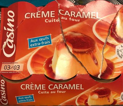 Crème caramel Cuite au four