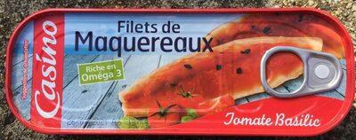 Filets de maquereaux à la sauce tomate et au basilic