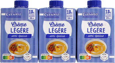 Crème semiépaisse légère.