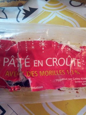 Pâté en croûte supérieur avec des morilles 1,3 %, pâte saindoux