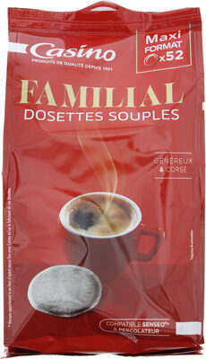 Café moulu Familial x52 dosettes