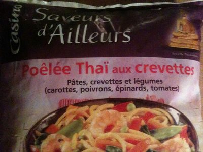 Poêlée thaï aux crevettes et aux légumes