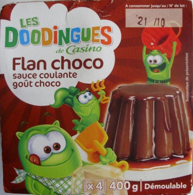 Flan choco sauce coulante goût choco