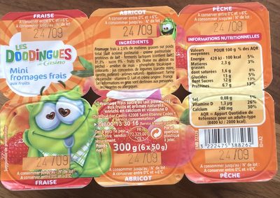 Mini fromages frais aux fruits et aromatisés