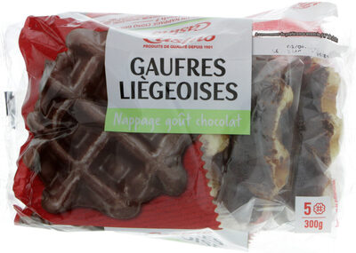 Gaufres liégeoises au chocolat et aux perles de sucre