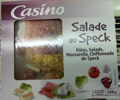 Salade crudités mozzarella jambon speck